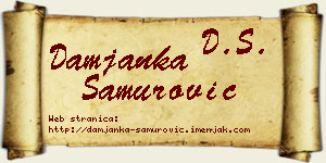 Damjanka Samurović vizit kartica